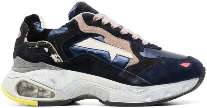 Premiata Sharkyd colour-block sneakers Blue