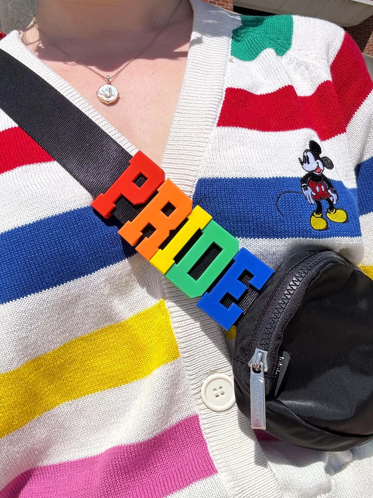 PRIDE Letters Belt and Bag Charm Set