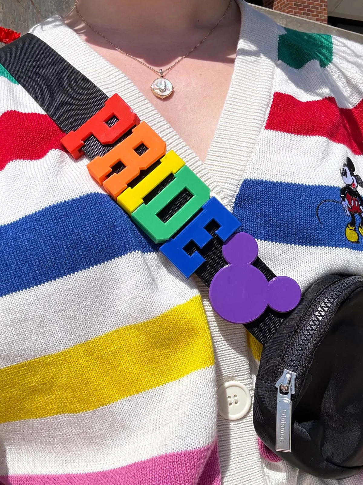 PRIDE Letters Belt and Bag Charm Set