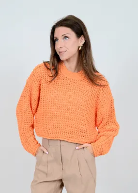 RD Style Darla L/S Crew Neck Pullover - Apricot