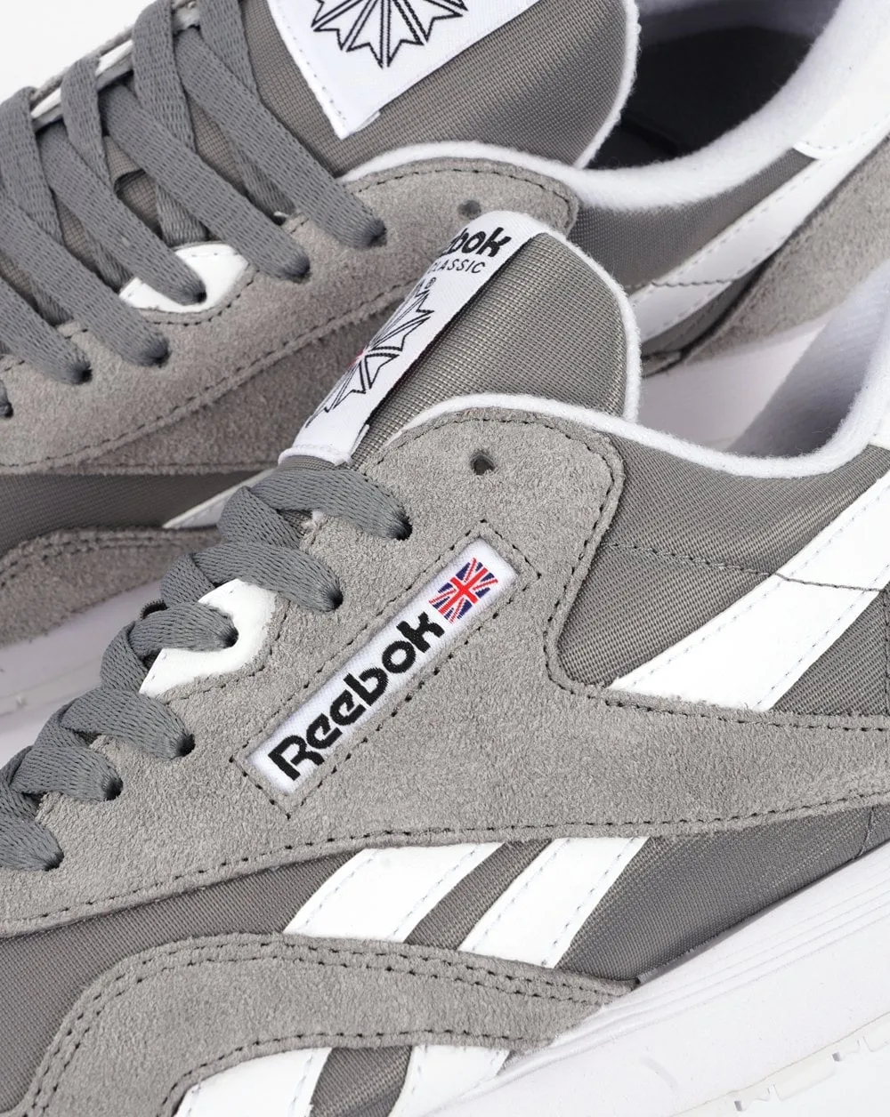 Reebok Classic Nylon Trainers Pure Grey/White