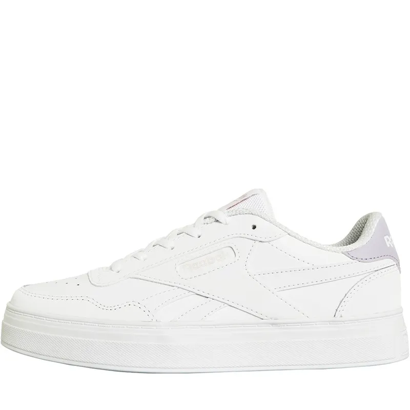 Reebok Classics Womens Reebok Court Advance Trainers White/Pure Oasis/Pixel Pink