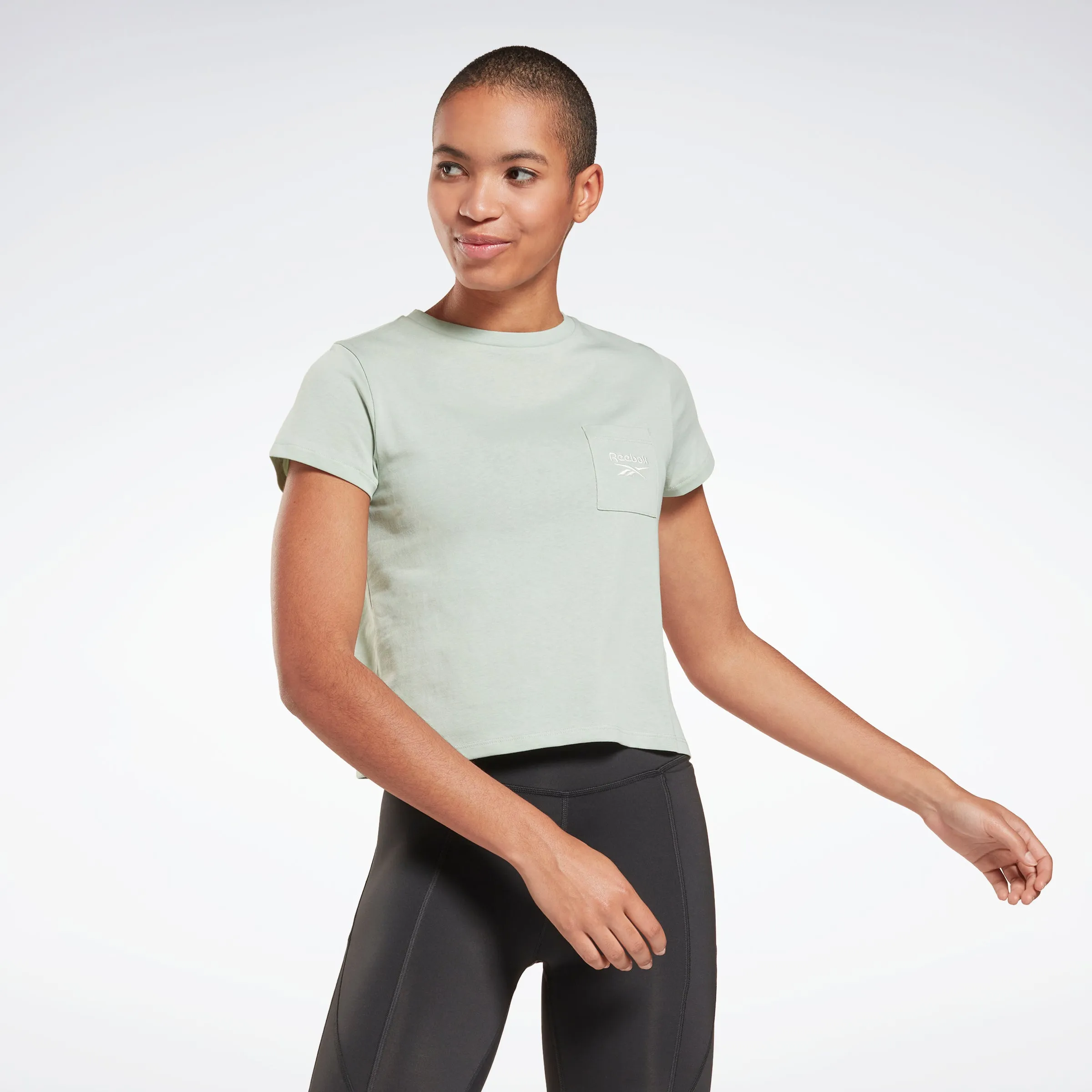 Reebok Identity Pocket T-Shirt Light Sage