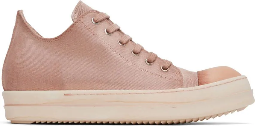 Rick Owens DRKSHDW Pink Low Sneakers