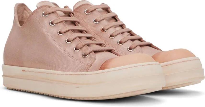 Rick Owens DRKSHDW Pink Low Sneakers