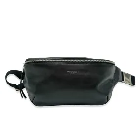 Saint Laurent Black Leather Marsupio Belt Bag