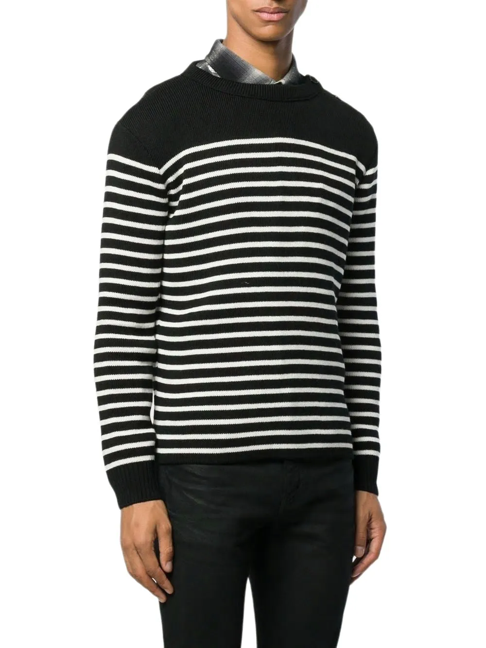 SAINT LAURENT Cozy High Neck Knit Pullover for Men in Fall/Winter 2024