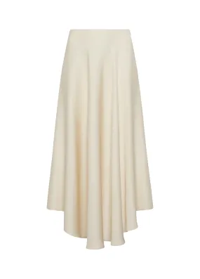 --Satin Handkerchief Skirt-