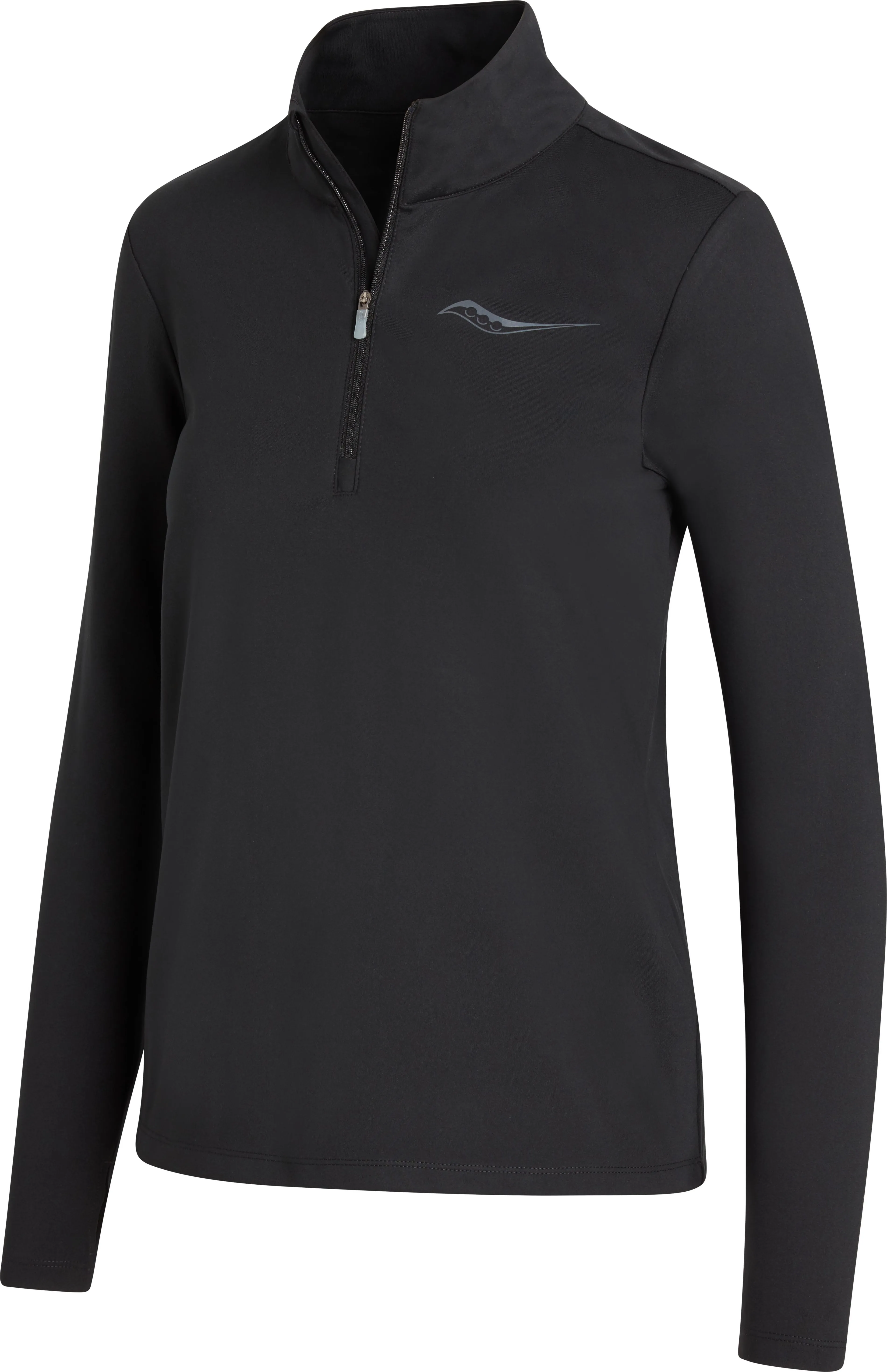 Saucony Women's Solstice 1/4 Zip Black | Buy Saucony Women's Solstice 1/4 Zip Black here | Outnorth