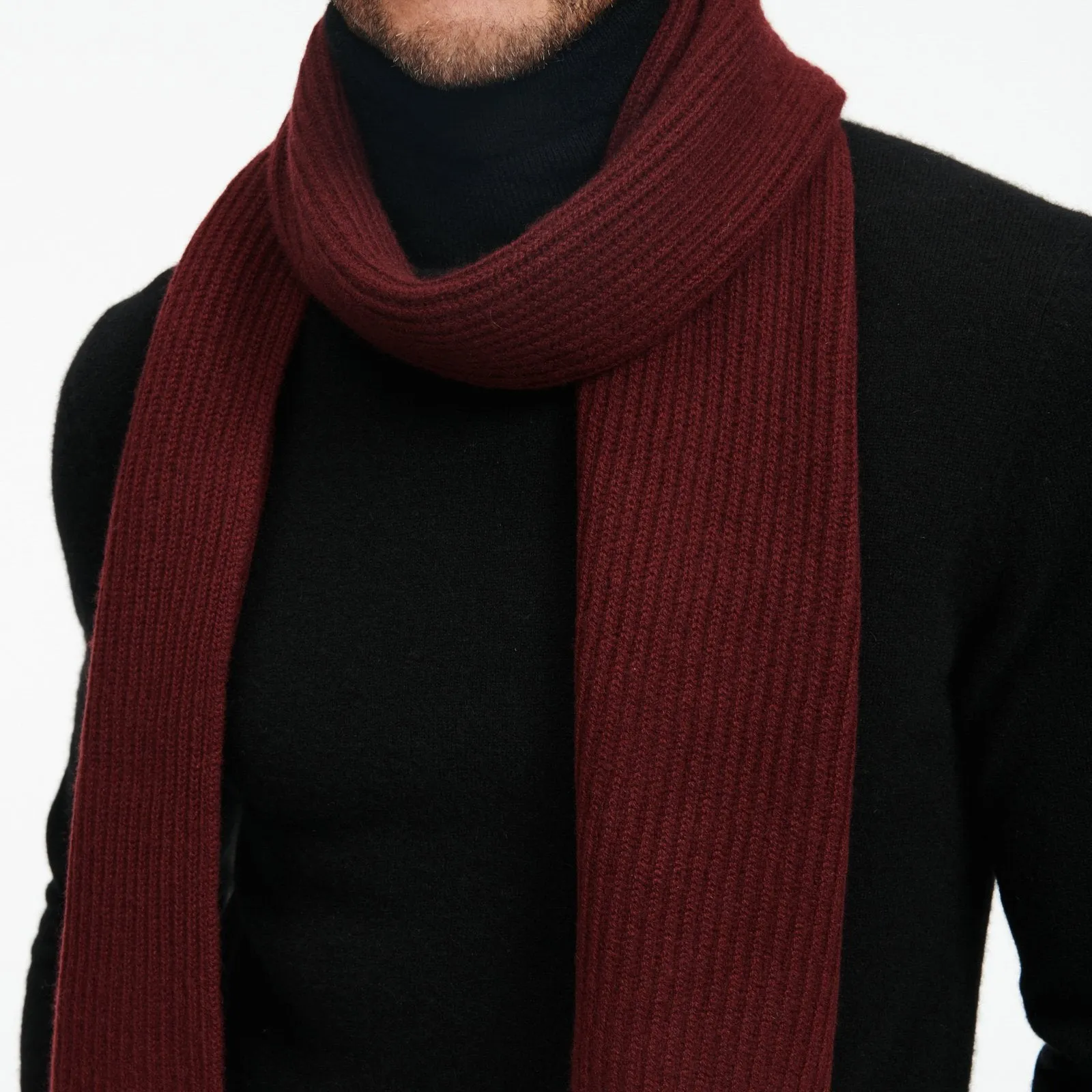 Signature Cashmere Ribbed Scarf