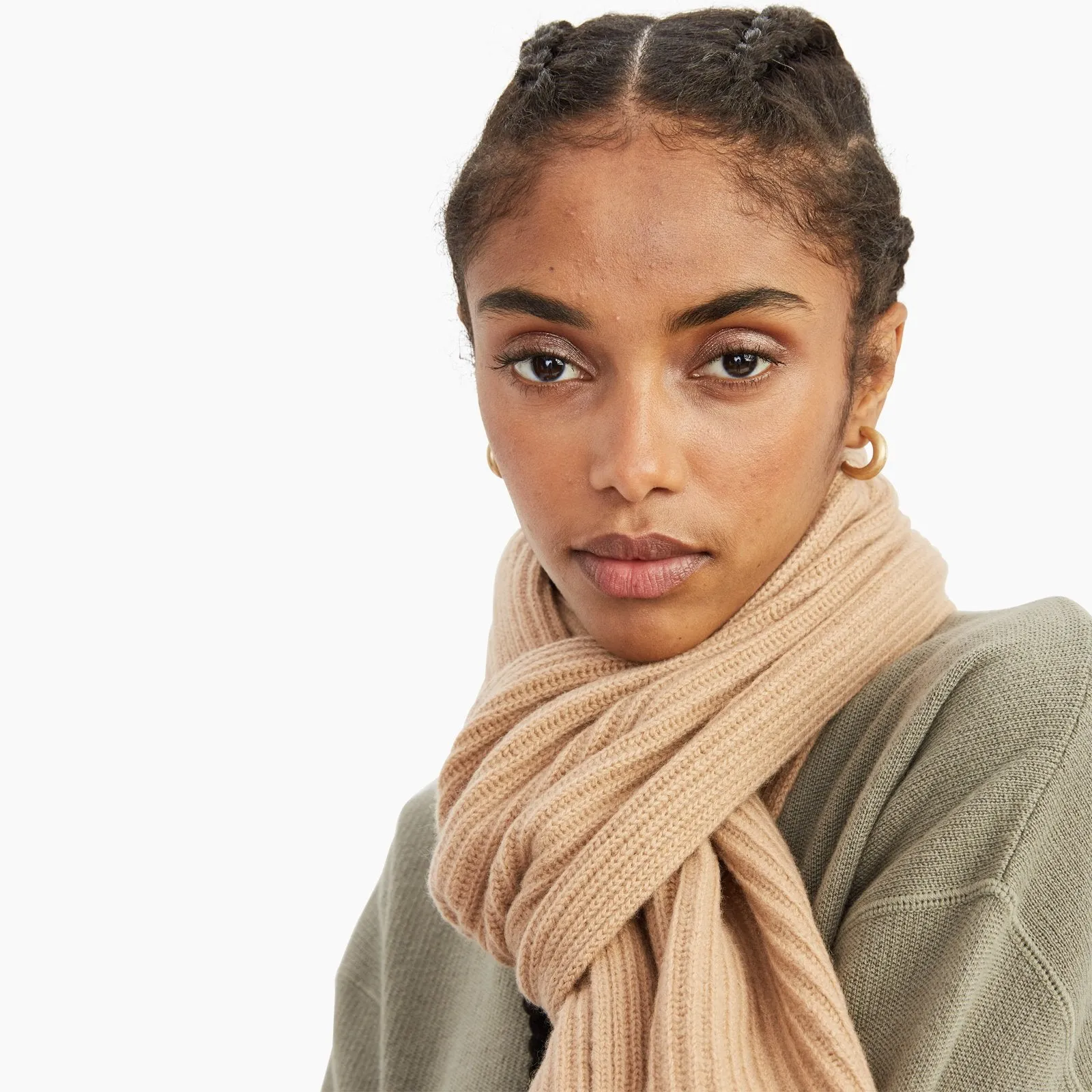 Signature Cashmere Ribbed Scarf