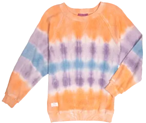 Simply Southern Dawn Tiedye Pullover Waffle Crew Sweatshirt