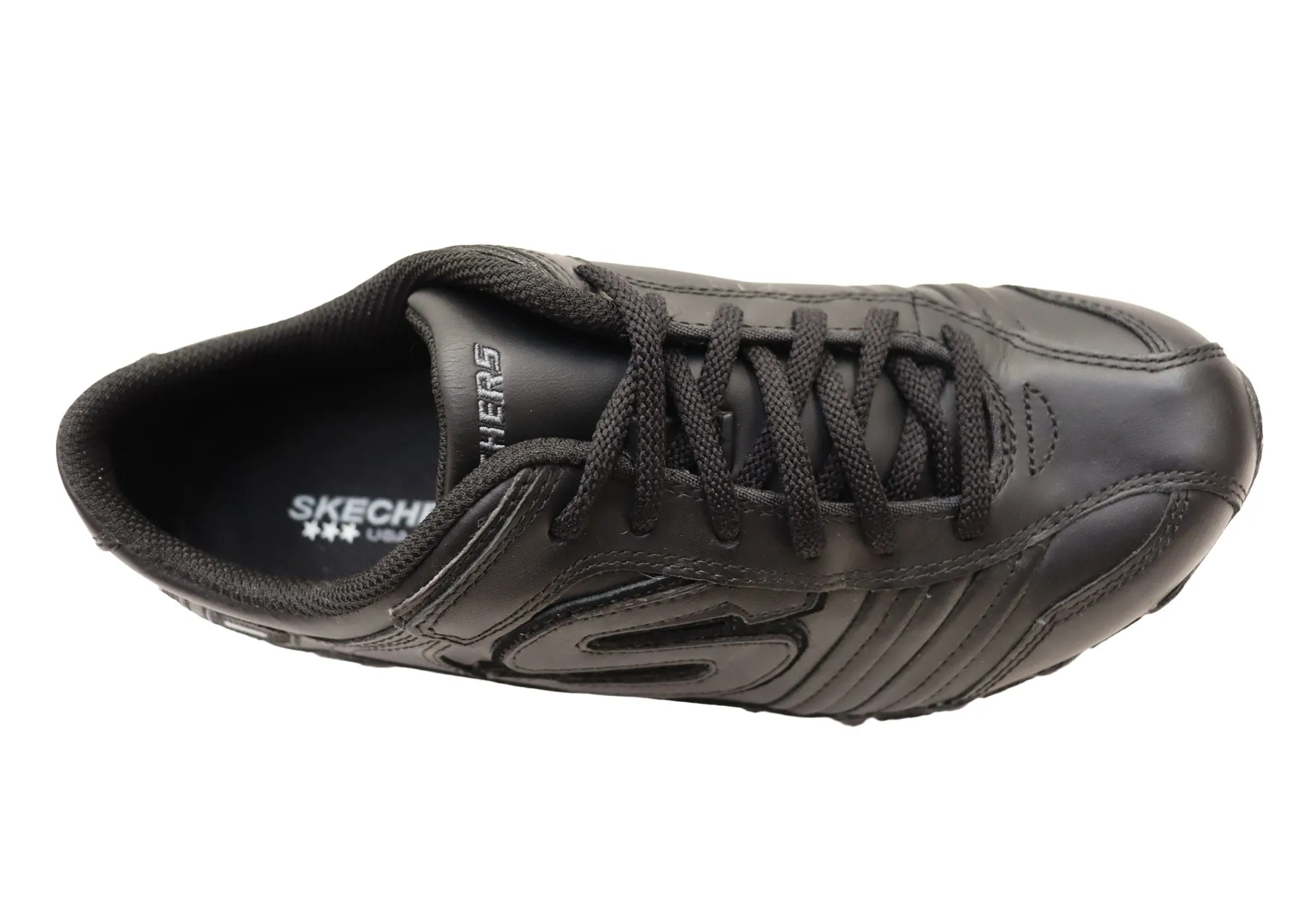 Skechers Womens Bikers Comfortable Lace Up Shoes