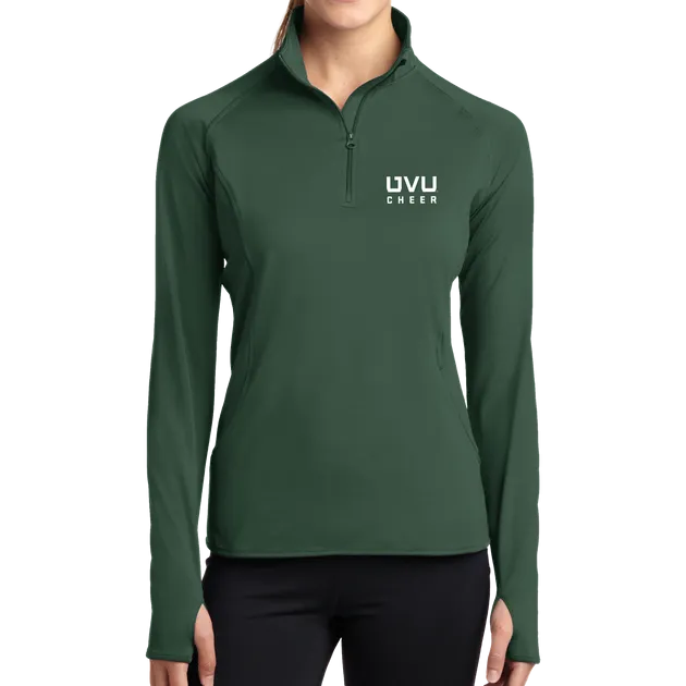 Sport-Tek Ladies Sport-Wick Stretch 1/2-Zip Pullover - UVU Cheer