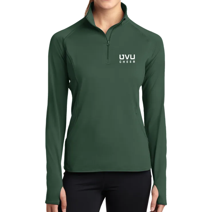 Sport-Tek Ladies Sport-Wick Stretch 1/2-Zip Pullover - UVU Cheer