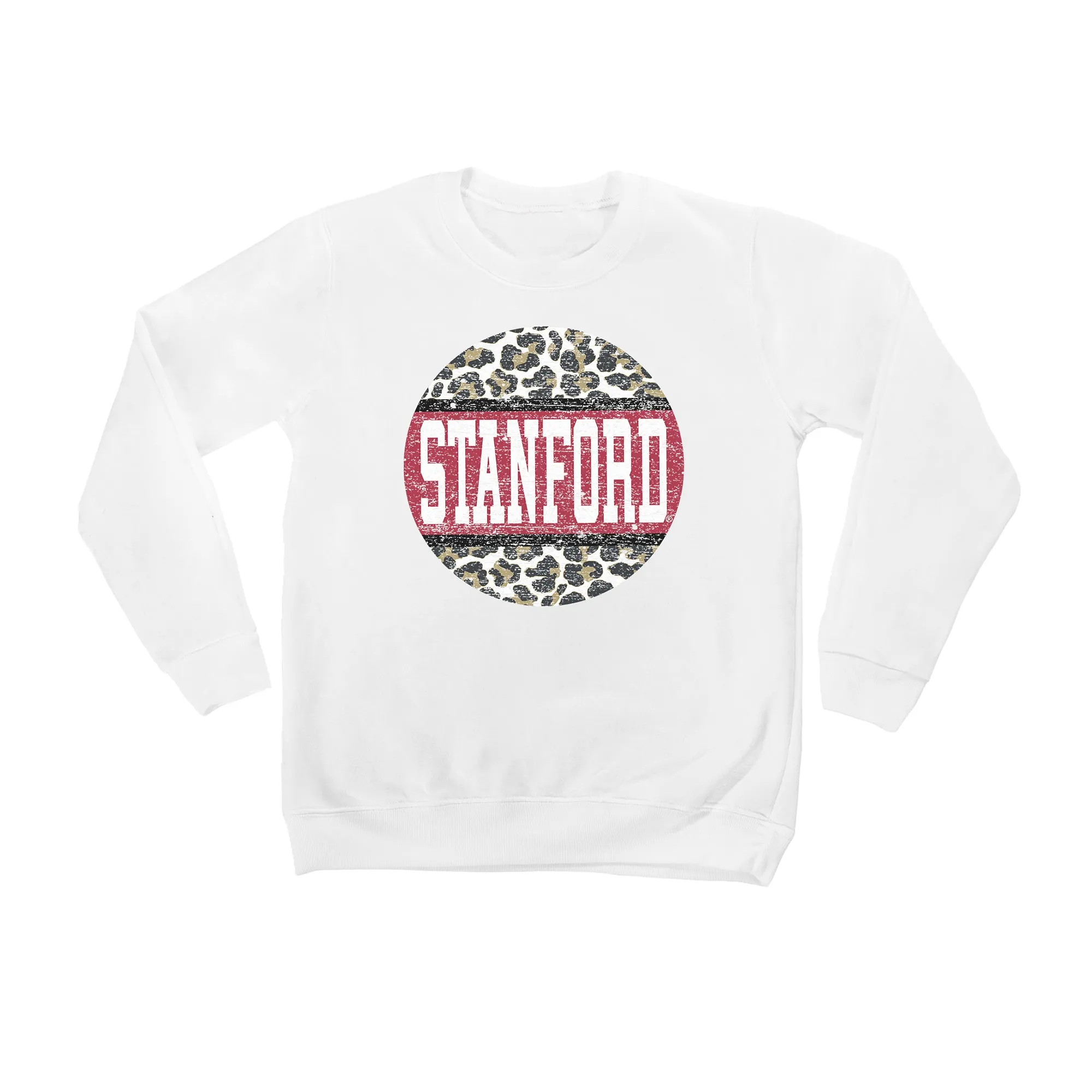 Stanford Cardinal Youth White Scoop & Score Pullover Sweatshirt