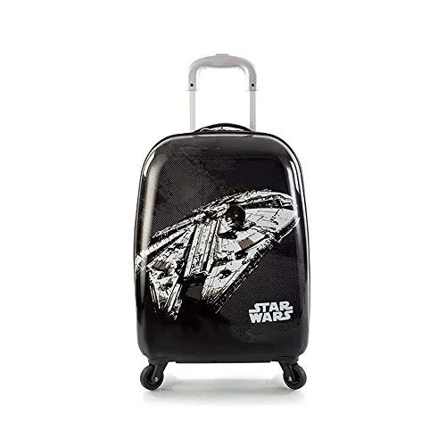 Star Wars Tween 21 Inch Hard Side Carry-on Spinner Luggage for Kids [Black] ...