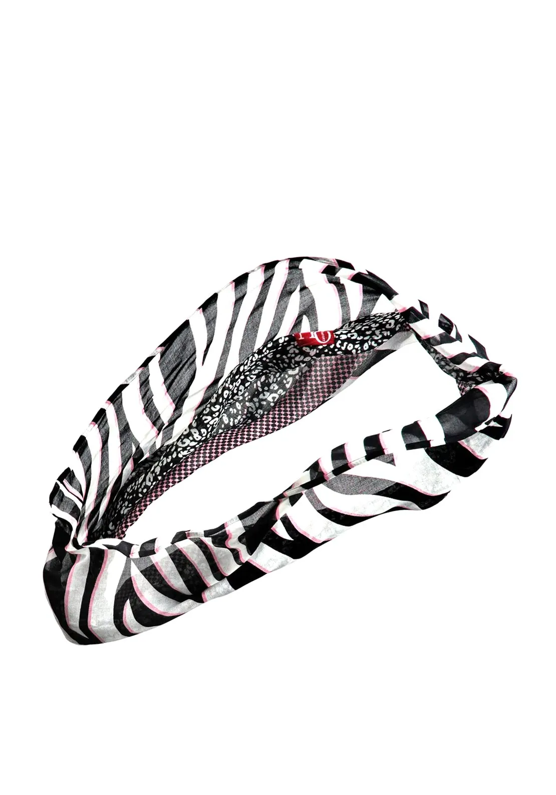 Street One Animal Print Loop Scarf, Black