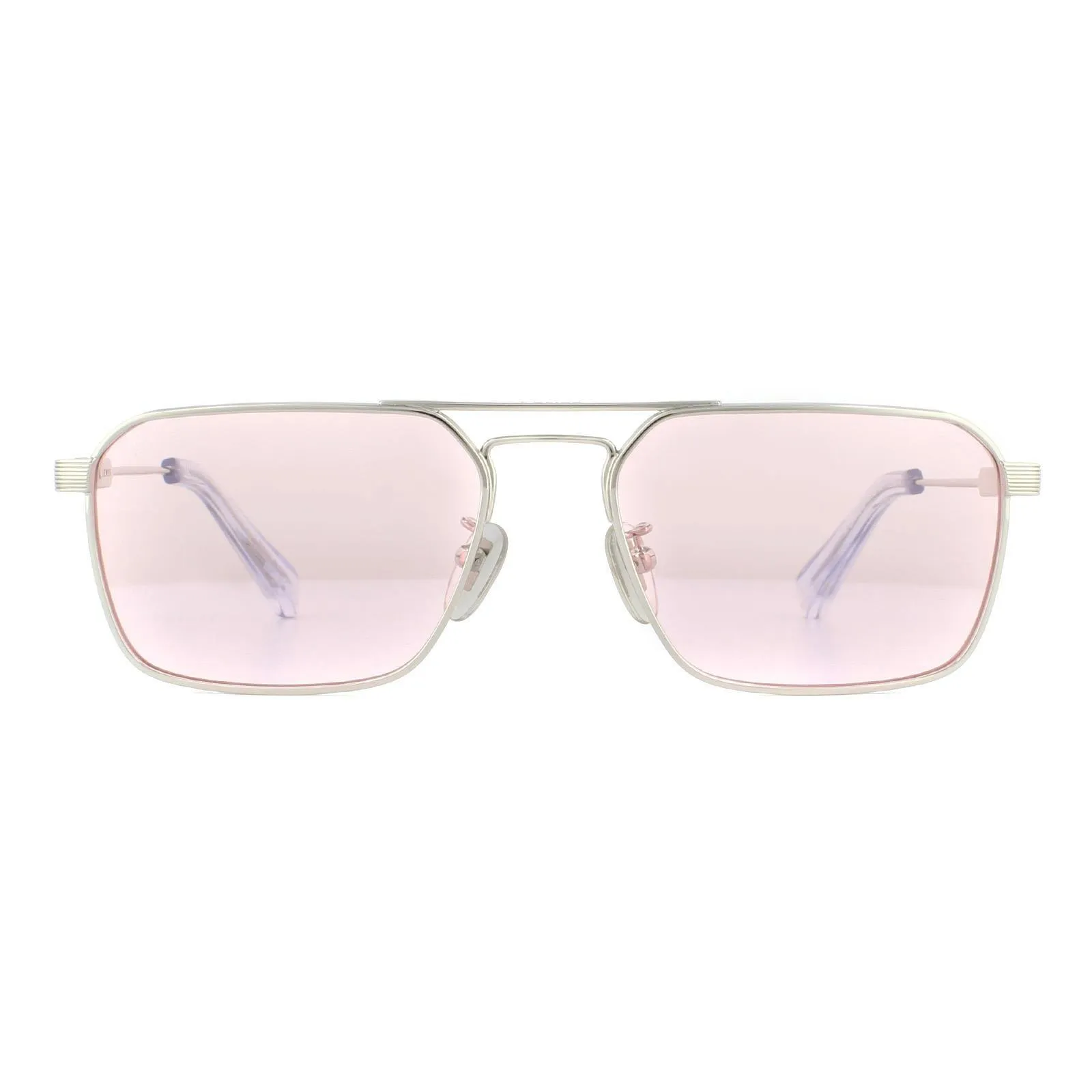 Sunglasses | Rectangle Shiny Palladium Pink Sunglasses | Police