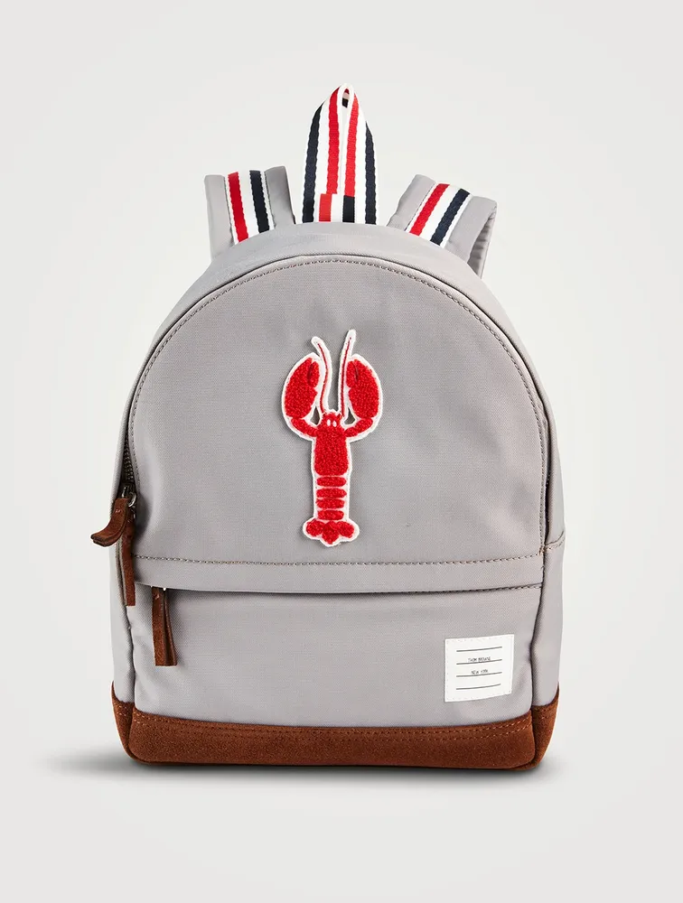 THOM BROWNE Nylon Backpack With Lobster Patch