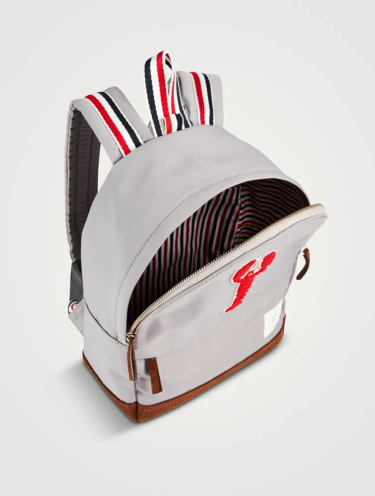 THOM BROWNE Nylon Backpack With Lobster Patch