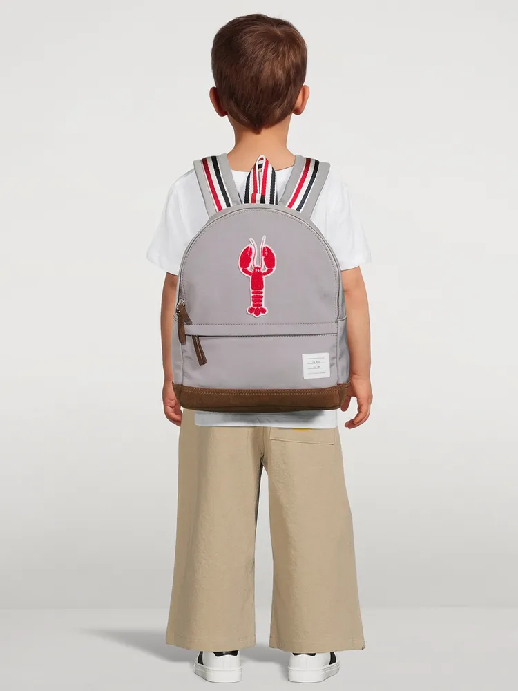 THOM BROWNE Nylon Backpack With Lobster Patch