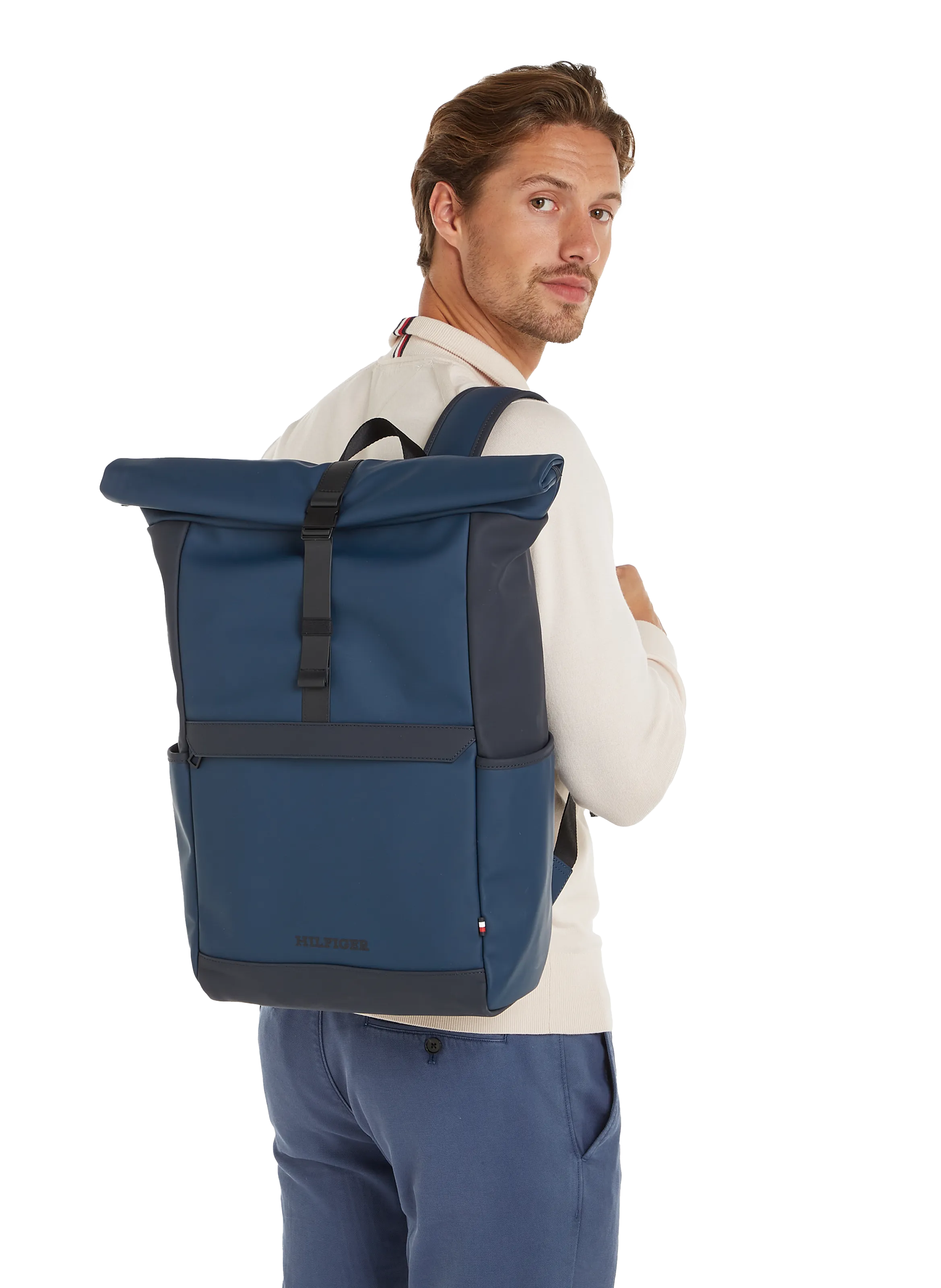 Tommy hilfiger  Backpack with flap - Blue