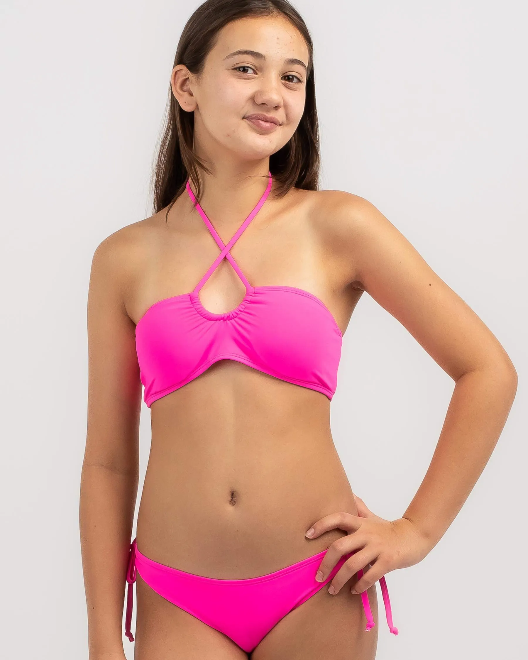 Topanga Girls' Louise Bandeau Bikini Set