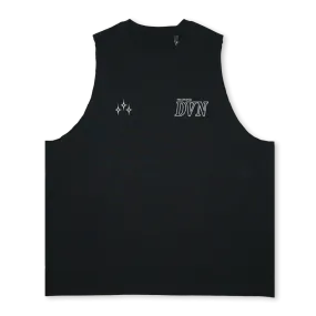 TRAININGDVNVEST Deep Black Oversized Vest.