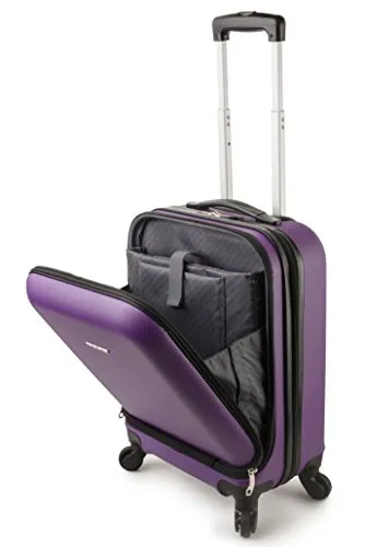 Travelcross Boston Carry On Lightweight Hardshell Spinner Luggage - Purple