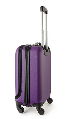 Travelcross Boston Carry On Lightweight Hardshell Spinner Luggage - Purple