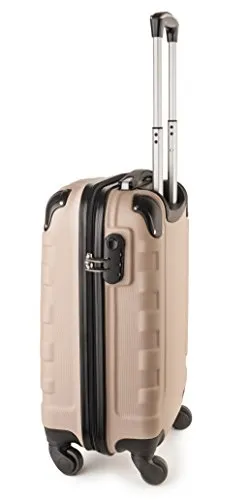 Travelcross Chicago Carry On Lightweight Hardshell Spinner Luggage - Champagne