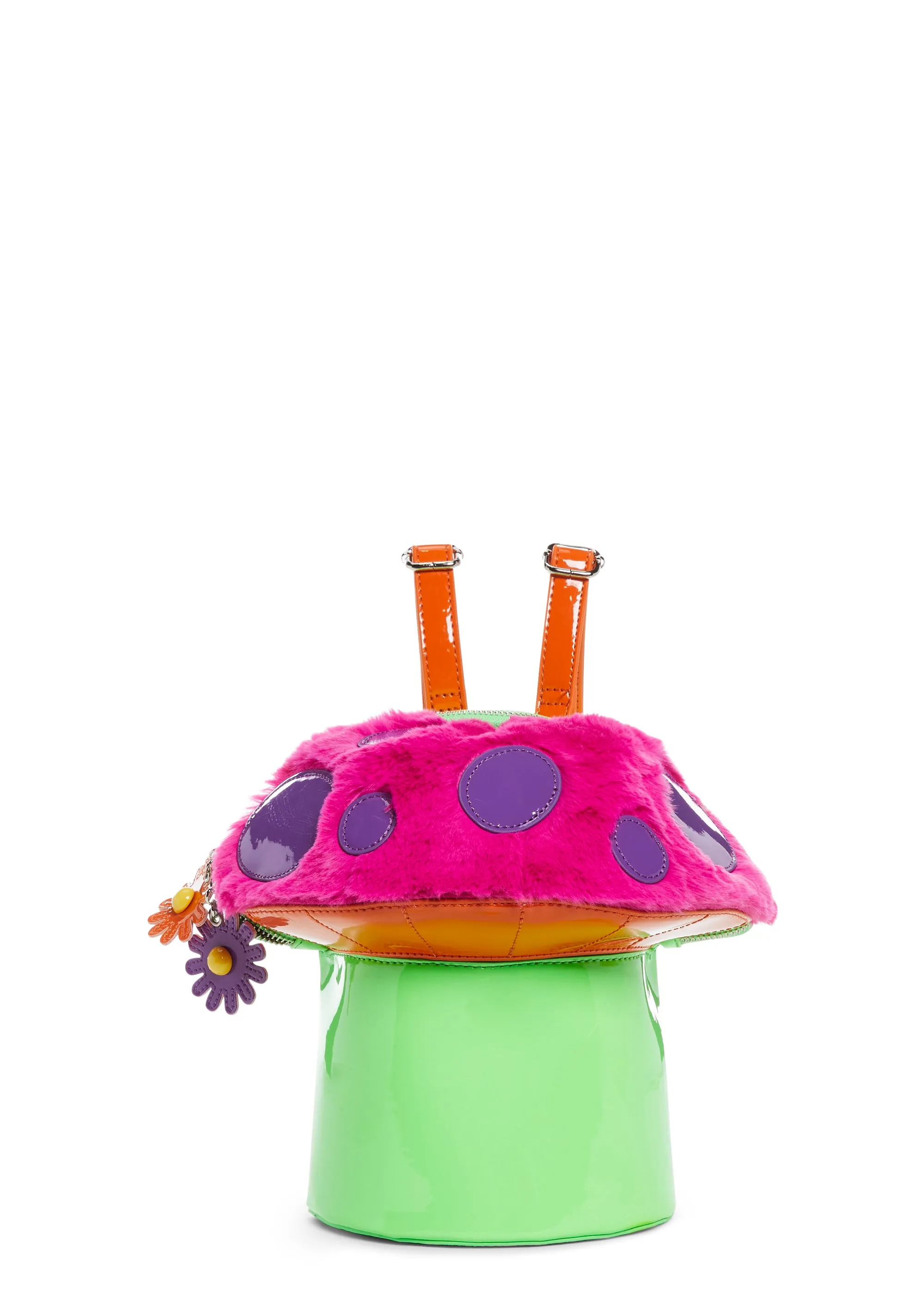 Trippy Vibe Got Funky Mushroom Backpack - Pink-