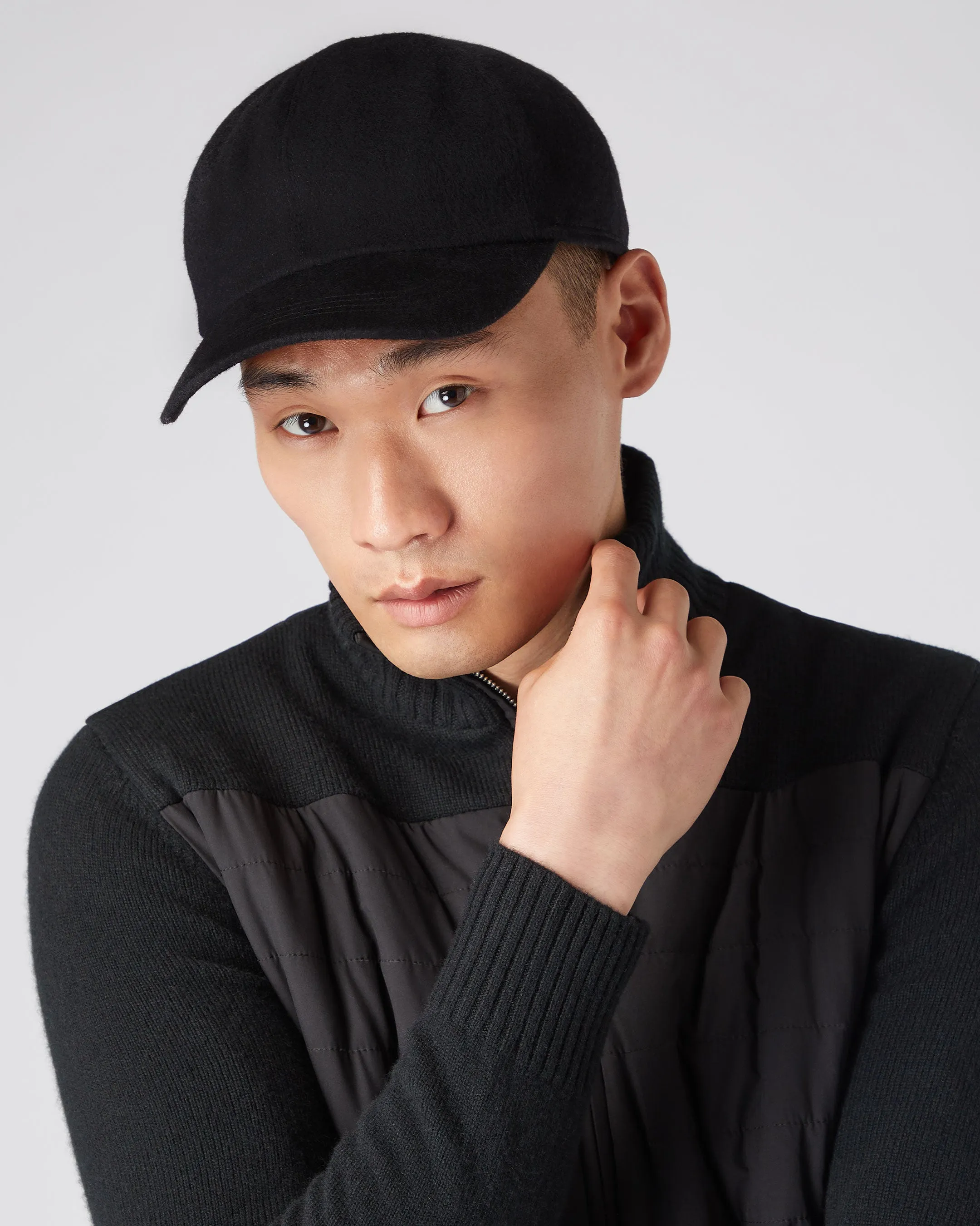 Unisex Cashmere Cap Black