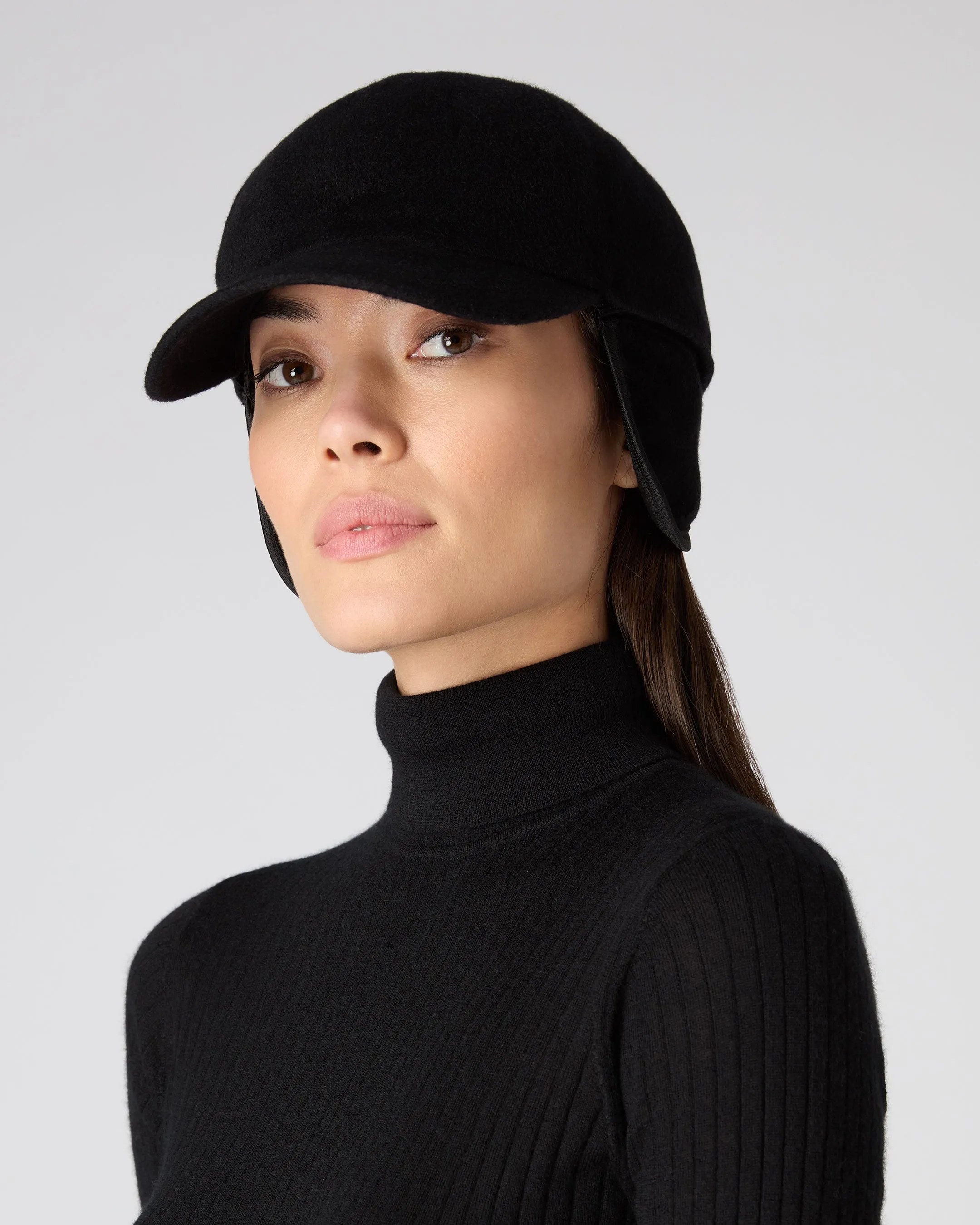 Unisex Cashmere Cap Black