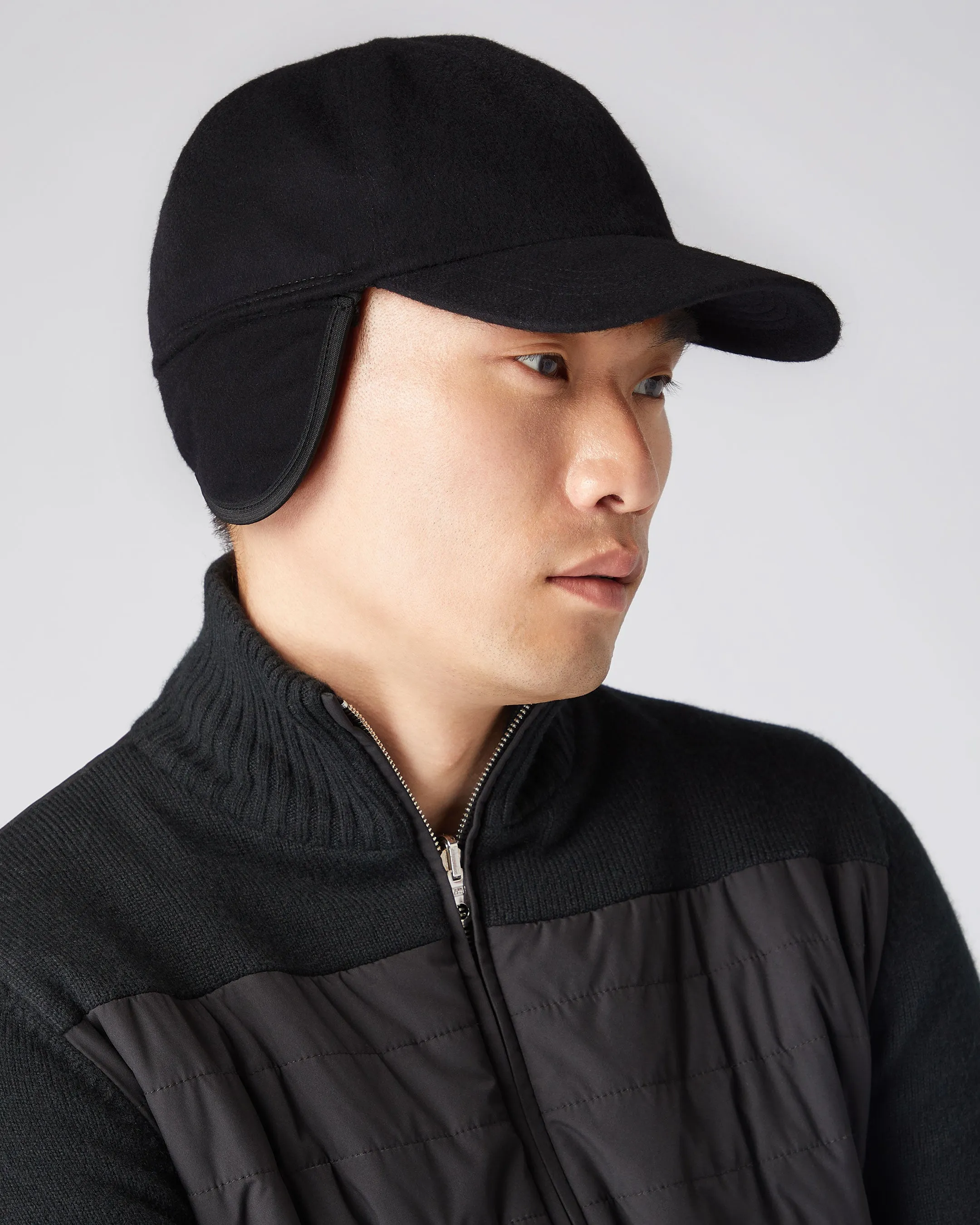 Unisex Cashmere Cap Black