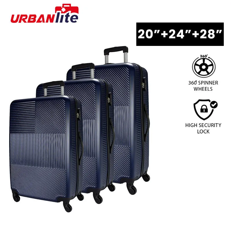 URBANlite Ray 20+24+28 Bundle | 4-Wheel Spinner | Anti-Scratch | Hard Case Luggage