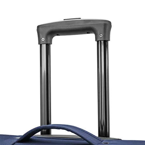 U.S. Traveler Anzio Softside Expandable Spinner Luggage, Navy, Carry-on 22-Inch