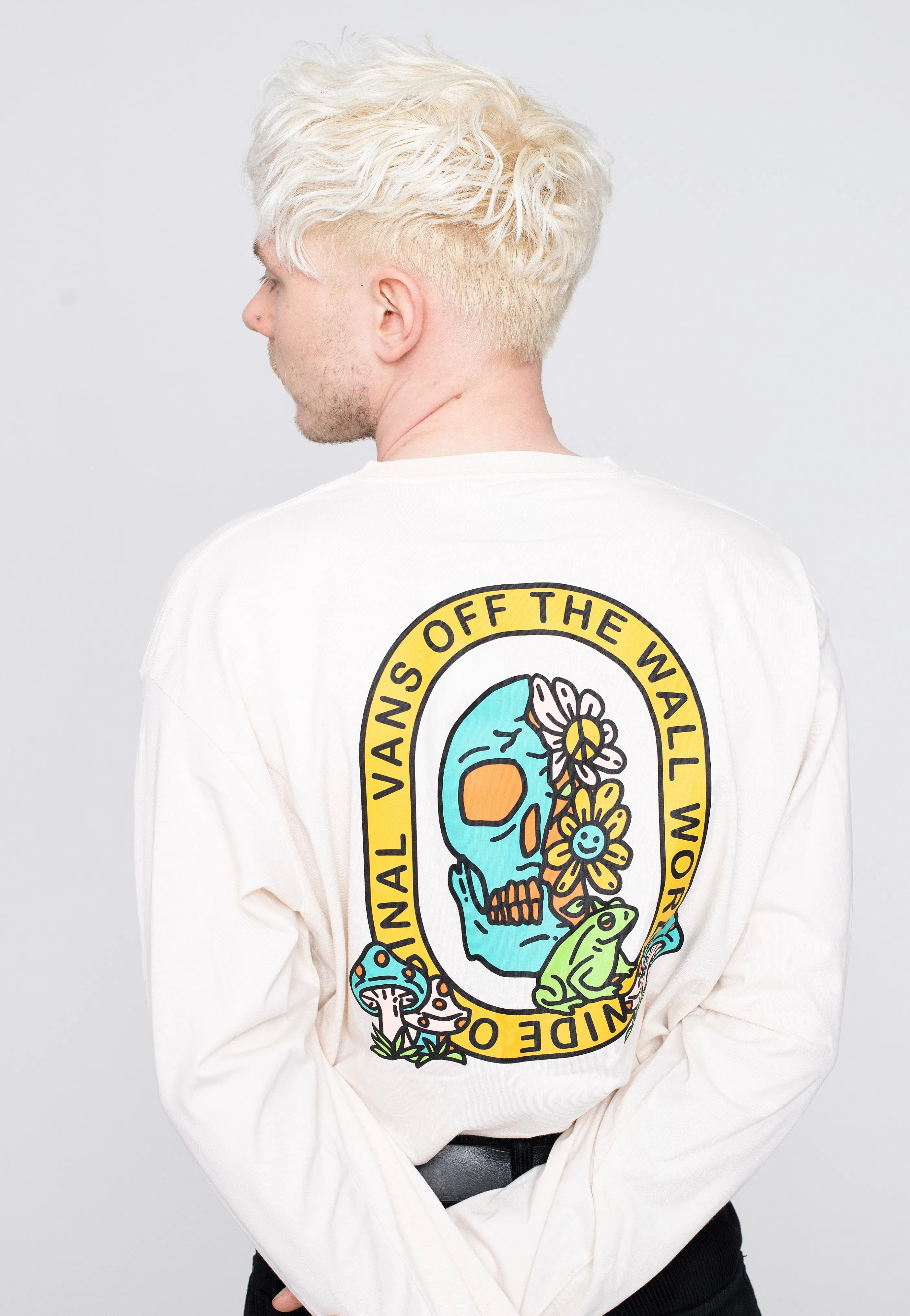 Vans - Trippy Skull Antique White - Longsleeve