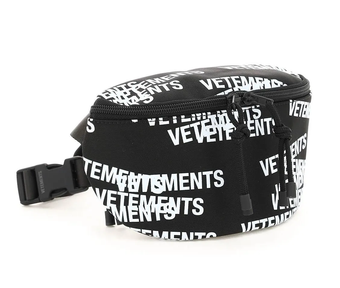 Vetements Allover Logo Printed Belt Bag