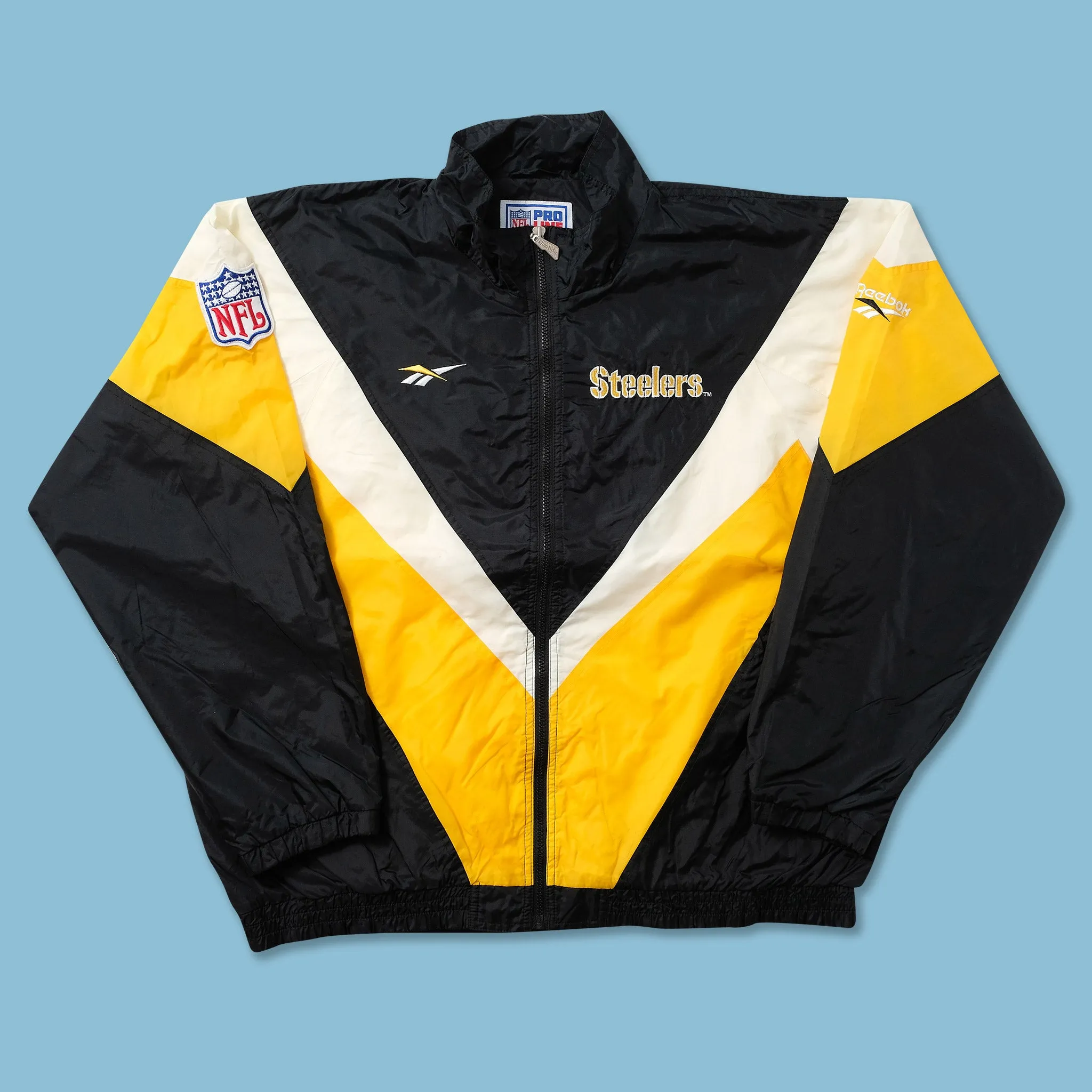 Vintage Reebok Pittsburgh Steelers Light Jacket XLarge