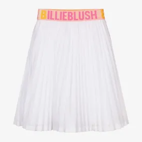 White Glitter Pleated Skirt