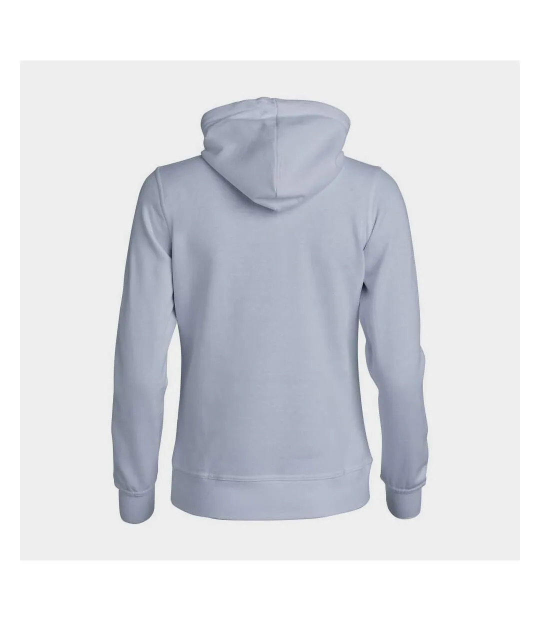 Womens/ladies plain full zip hoodie white Clique