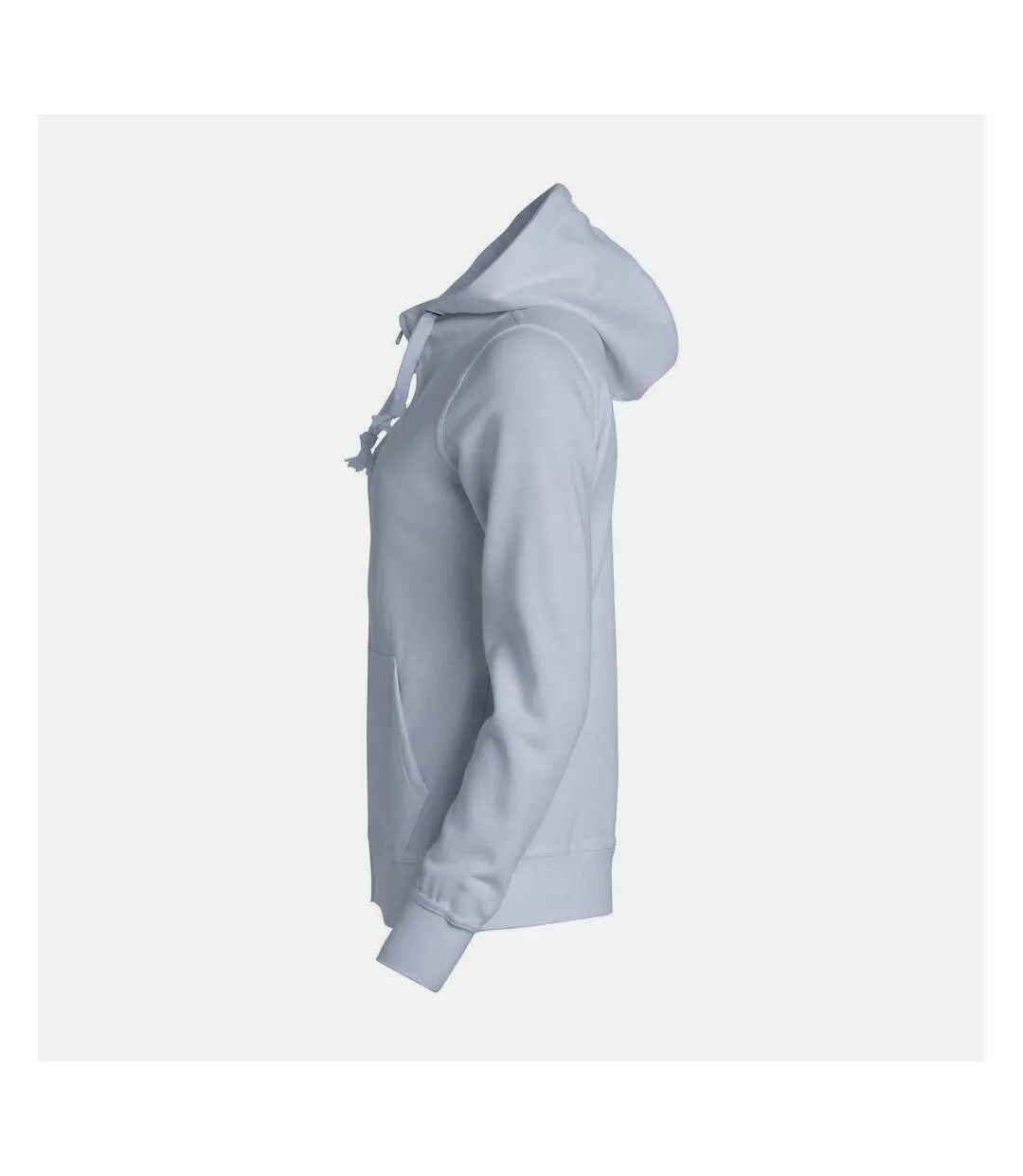 Womens/ladies plain full zip hoodie white Clique